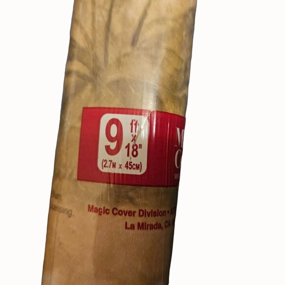 Magic‎ Cover Self Adhesive Vinyl Shelf Cupboard Liner Kitchen Bath 2 Rolls New - Picture 3 of 7